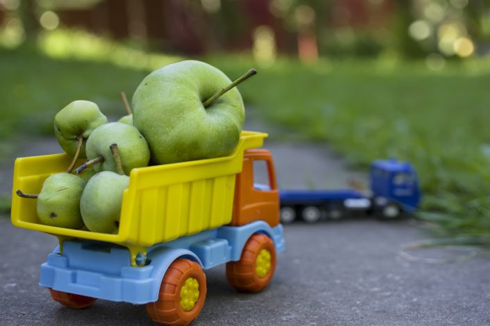 Green Apples In Truck